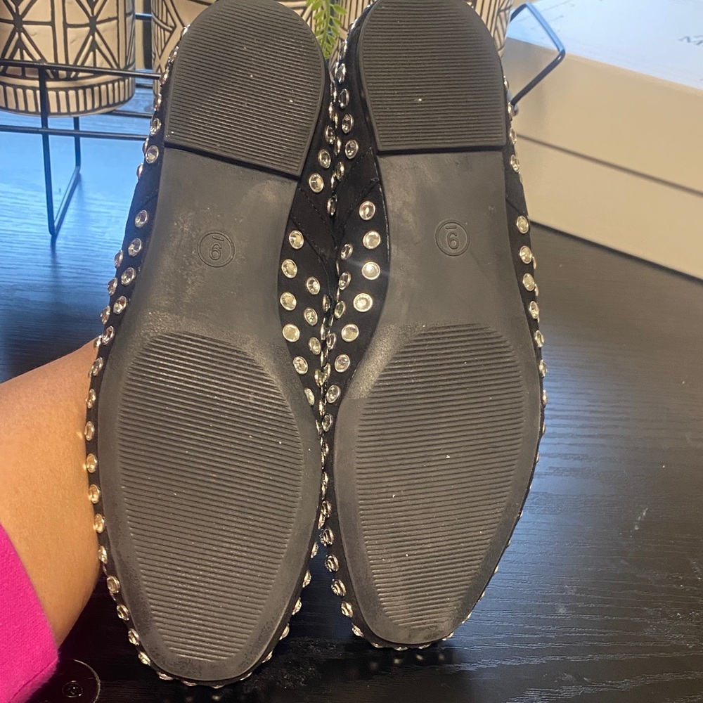 a new day Black Flats with Silver Studs - Picture 2 of 3